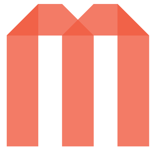 桔色字母M矢量圖標(biāo) logo png