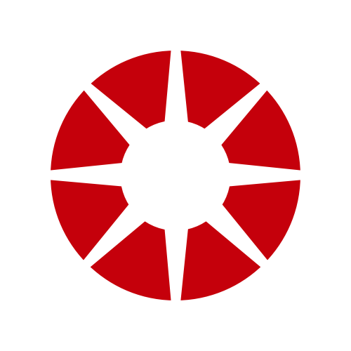 紅色太陽矢量logo圖標(biāo)