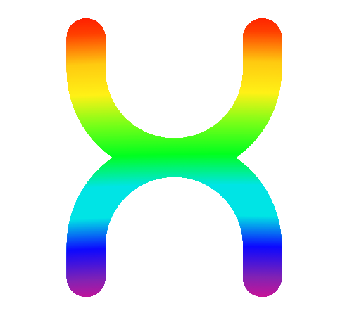 彩色字母X矢量logo圖標 logo png