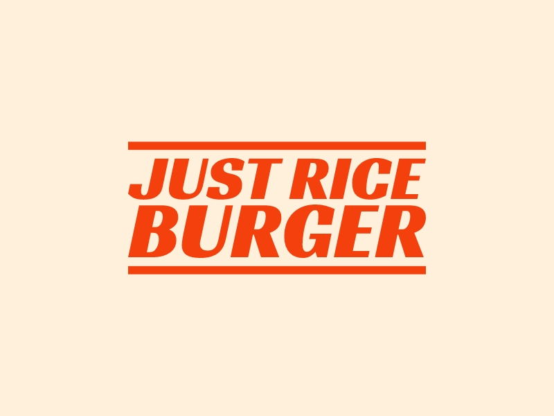 Just Rice Burgerlogo設計