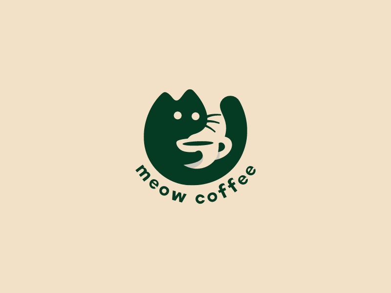 meow coffeelogo設(shè)計(jì)